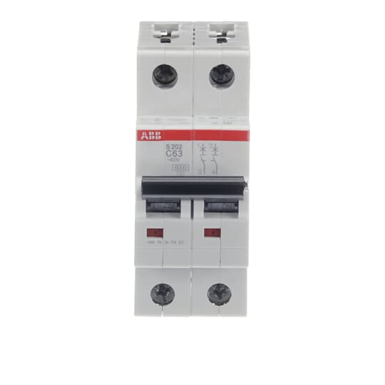 Миниатюрный автоматический выключатель S202-C63 - 2P - C - 63 A