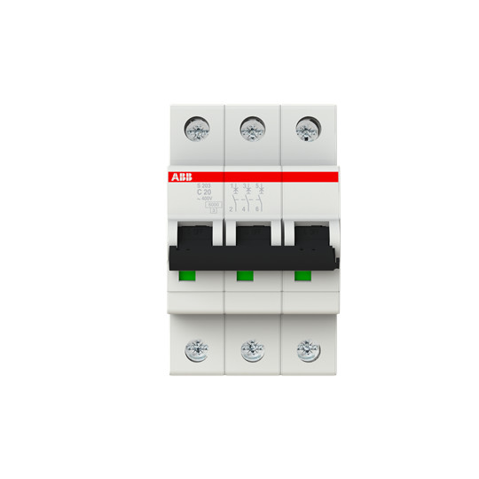 2cds253001r0204 – Автоматический выключатель (автомат) ABB 3-полюсной S203 C20