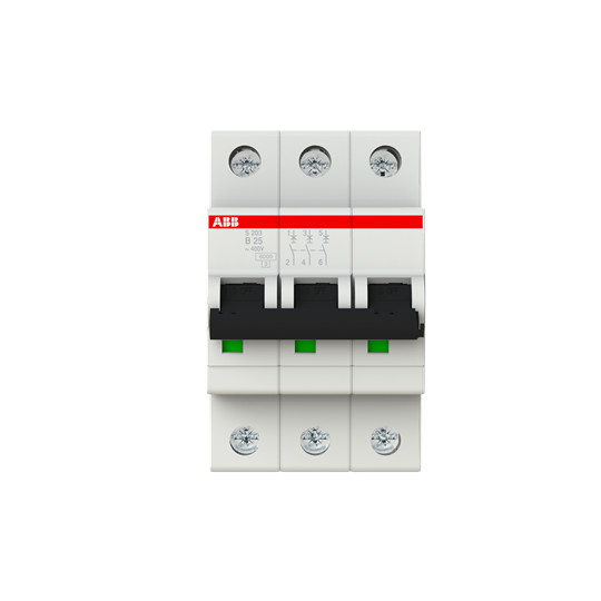 2cds253001r0255 – Автоматический выключатель (автомат) ABB 3-полюсный S203 B25