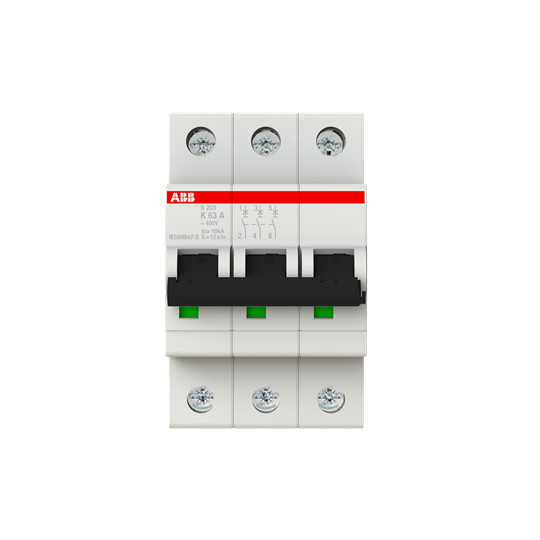 2cds253001r0607 – Автоматический выключатель (автомат) ABB 3-полюсной S203 K63