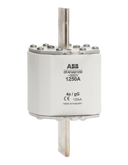 1sca022637r3980 - Предохранитель ABB OFAF4AH500 500A тип gG размер 4а, до 500в