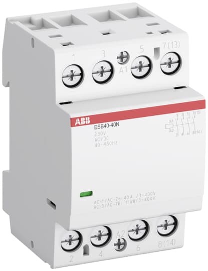 1sae341111r0120 - Контактор ABB ESB40-20N-01 модульный (40а ас-1, 2но), катушка 24в AC/DC - ABB