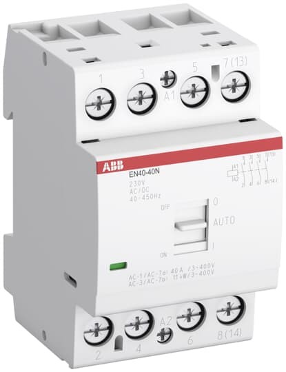 1sae342111r0440 - Контактор ABB EN40-40N-04 модульный с ручным управлением (40а ас-1, 4но), катушка 110в AC/DC - ABB