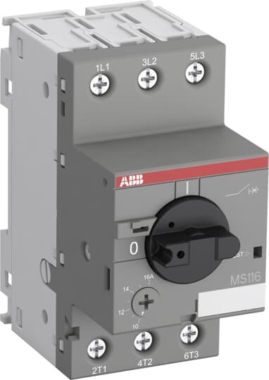 1sam250000r1001 - Выключатель автоматический ABB MS116-0.16 50 ка с регулир. защитой 0,10a-0,16а - ABB