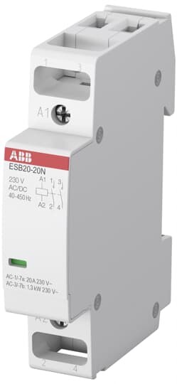 1sbe121111r0102 - Контактор ABB ESB20-02N-01 модульный (20а ас-1, 2нз), катушка 24в AC/DC - ABB