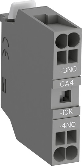 1sbn010160r1010 - Блок контактный дополнительный CA4-10K (1но) с втычн. клеммами для AF09K–AF38K и реле NF22EK–NF40EK - ABB