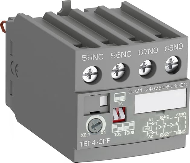 1sbn020114r1000 - Приставка времени электронная TEF4-OFF для AF09–AF96 и NF (задержка на откл. 0.1–100с) - ABB