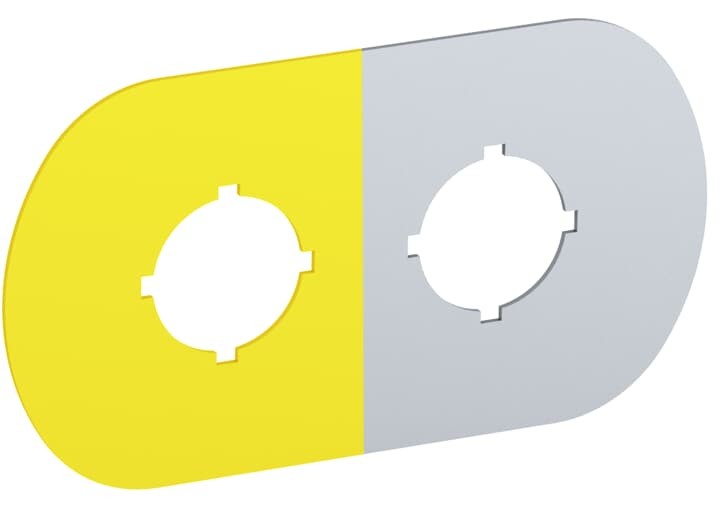 1sfa611930r1006 - Шильдик ABB MA6-1006 (2 места (1 желт) для пластик. кнопочногопоста - ABB