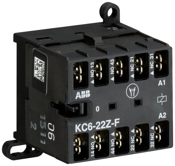 gjh1213003r0221 - Мини-Контакторное реле ABB KC6-22Z-F-01 (3A при AC-15 400 в), катушка 24в DC, со штыр. клеммами - ABB