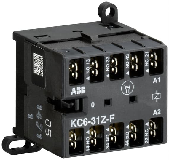 gjh1213003r0311 - Мини-Контакторное реле ABB KC6-31Z-F-01 (3A при AC-15 400 в), катушка 24в DC, со штыр. клеммами - ABB