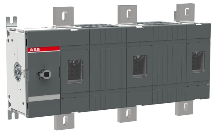 1sca022871r8460 - Рубильник ABB OT1250E03W8 на 1250а Трехполюсный (без переходника и ручки) с межфазными расстояниями 185мм