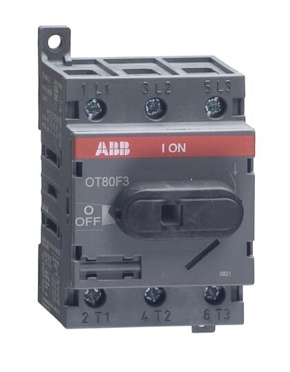 1sca105798r1001 - Рубильник ABB OT80F3 до 80а Трехполюсный на DIN-рейку, монтажную плату