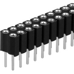 BLY 2/08 Гнездовой разъем BLY2 2x4P P2mm THT, позолоченный — Fischer Elektronik