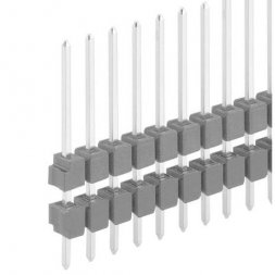 SL 13 122 08 G Штыревой разъем SL 13 122 1x8P P2,54 мм THT позолоченный — Fischer Elektronik