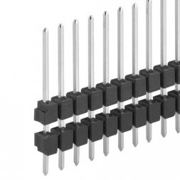 SL 13 147 05 G Штыревой разъем SL 13 147 1x5P P2,54 мм THT позолоченный — Fischer Elektronik