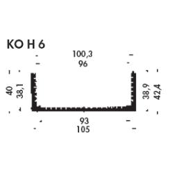 KOH 06 220 SA Корпус алюминиевый 220х104х43мм, оригинальный — Fischer Elektronik