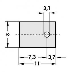 AOS 32 Прокладка изоляционная СОТ32 11х8х1,5мм — Fischer Elektronik