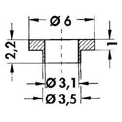 IB 6 (IN220SW) Аксессуар радиатора ТО-220 6-3,5/3,1х2,2 час.1мм 1 — Fischer Elektronik