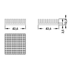 ICK PGA 17X17X12 Стандартный радиатор — Fischer Elektronik