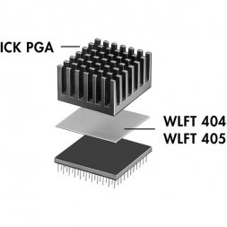 ICK PGA 14X14X12 Радиатор стандартный PGA 36х36х12,3мм черный Elox — Fischer Elektronik