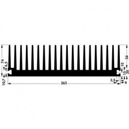 SK 139 1000 AL Стандартный радиатор — Fischer Elektronik