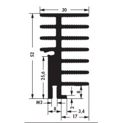 SK 514 75 SA Стандартный радиатор — Fischer Elektronik