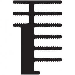 Sk 544 75 SA Радиатор 75м черный Elox — Fischer Elektronik