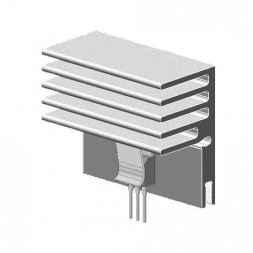 SK 576 1000 AL Радиатор 25х45х1000мм оригинальный — Fischer Elektronik