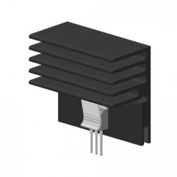 SK 576 75 AL Радиатор 25х45х75мм оригинальный — Fischer Elektronik