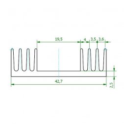 SK 59 75 SA Стандартный радиатор — Fischer Elektronik