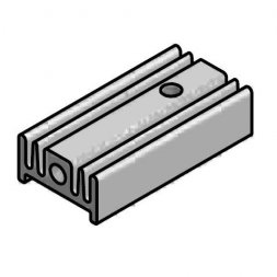 SK 95 25 2XM3 Радиатор алюминиевый 12,6х25х6,5мм — Fischer Elektronik