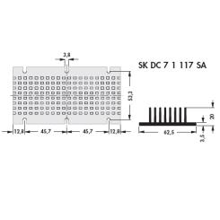 SK DC 7 1 117 SA Радиатор 62,5х117х20мм — Fischer Elektronik